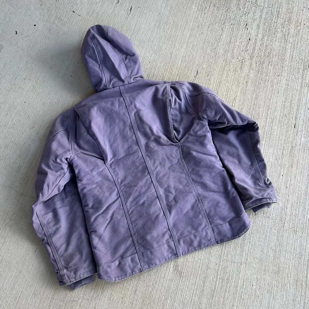 Carhartt WOMENS WJ141 purple hooded Sierra work wear jacket